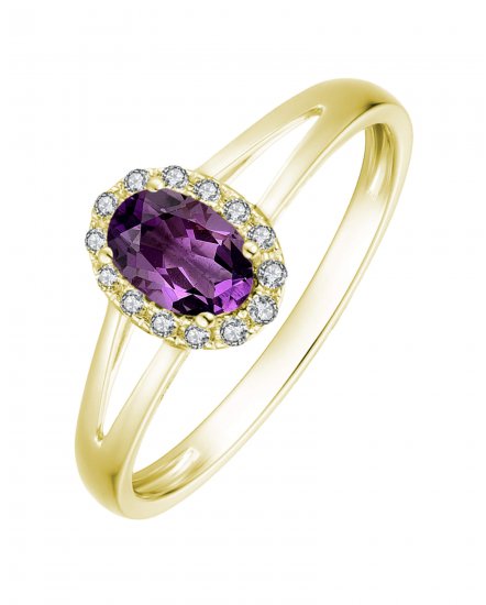 OVAL COLORED STONE DIAMOND RING (VR407)